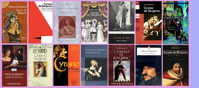 portadas de la novela clásica de aventuras Cyrano de Bergerac, de Edmond Rostand
