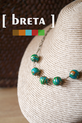 elpy's breta necklace in teal