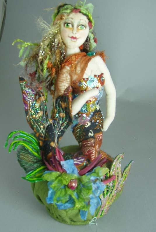 Mermaid in the Sea' pincushion by http:.pattidolls.etsy