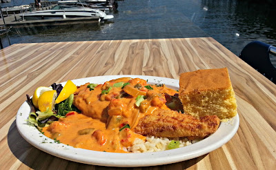 Shorty Pants Lounge & Marina, Lake of the Ozarks, Cajun, Smothered Catfish