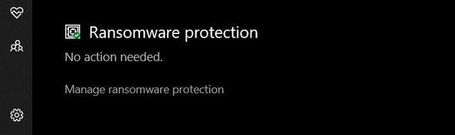 تمكين ميزة الحماية من فيروسات الفدية Ransomware على ويندوز 10