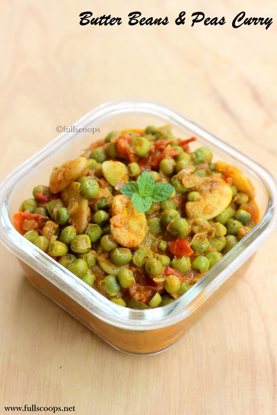 Butter Beans Peas Curry