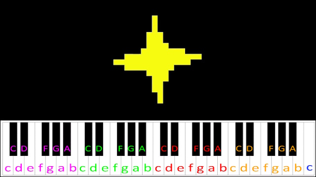 Star (Undertale) Piano / Keyboard Easy Letter Notes for Beginners