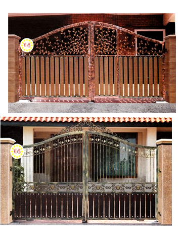 HIASAN DALAMAN ANDA PINTU  PAGAR  BESI TEMPA WROUGHT  IRON 