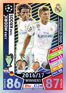 Topps Match Attax UEFA Champions League 2017-2018 Real Madrid CF Set