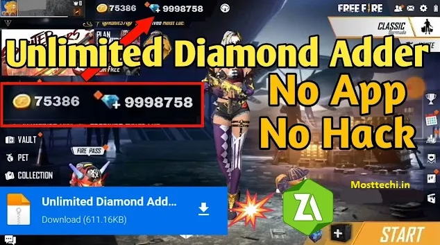 Free Fire Max Ob42/2.100.1 Mod Apk Unlimited Diamond