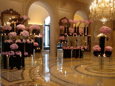 Four Seasons George V Paris - Jeff Leatham - Lobby Rosa 2