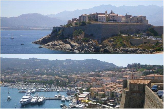 Ciudadela y vistas sobre el puerto de Calvi, Corcega