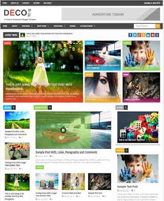 Deco Mag Adsense Responsive Blogger Templates Without Footer Credit