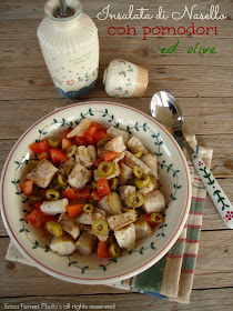 Insalata di merluzzo con pomodori ed olive Ricetta