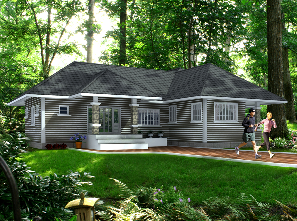  3D  House  Plan  With The Implementation Of 3D  MAX  Modern 