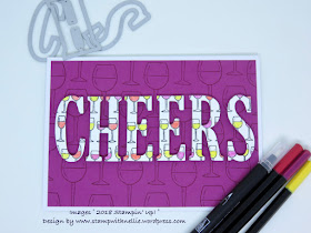 Half Full, Large letters, Stampin Up