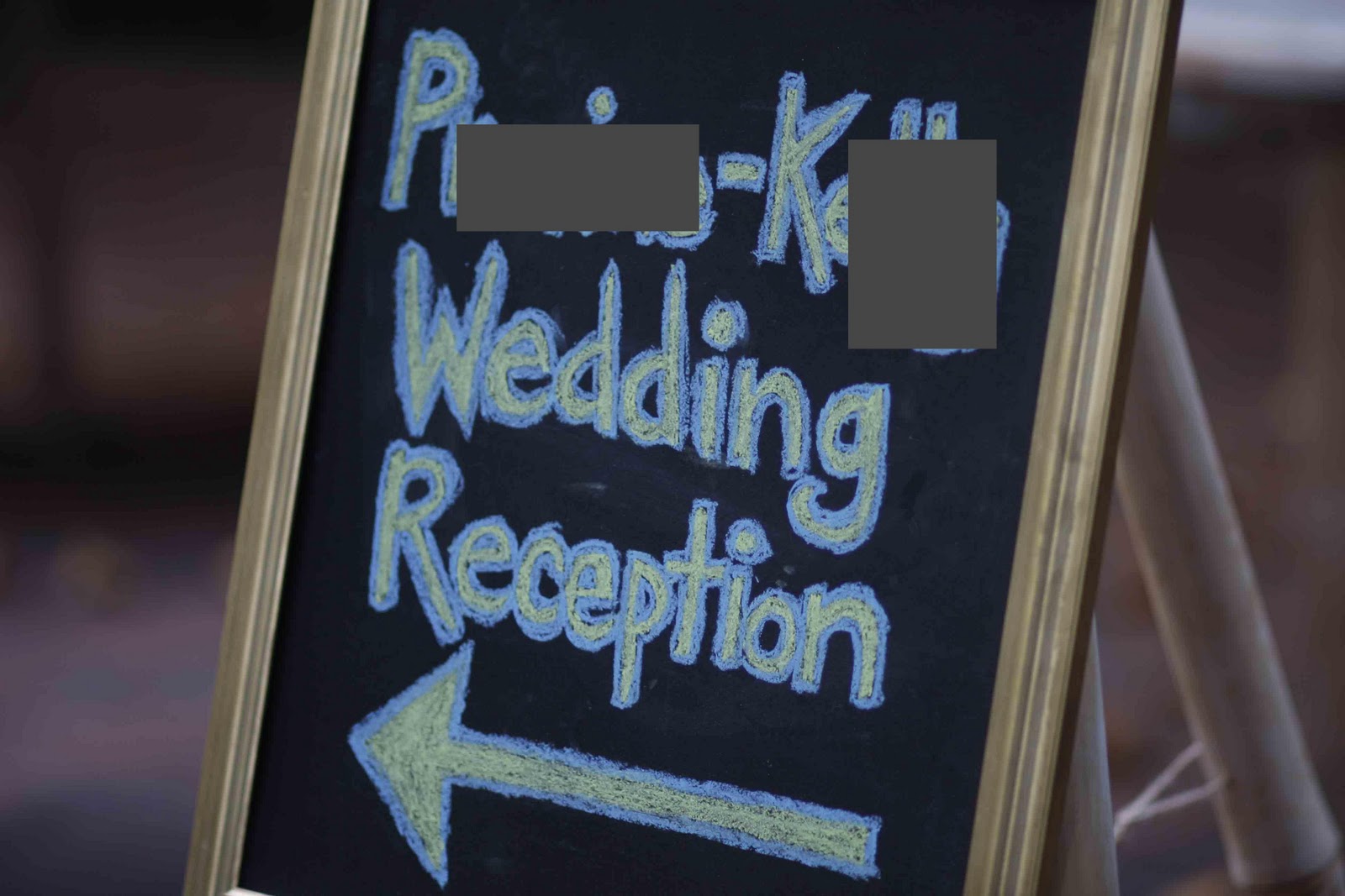 3 Hanging Chalkboard Wedding