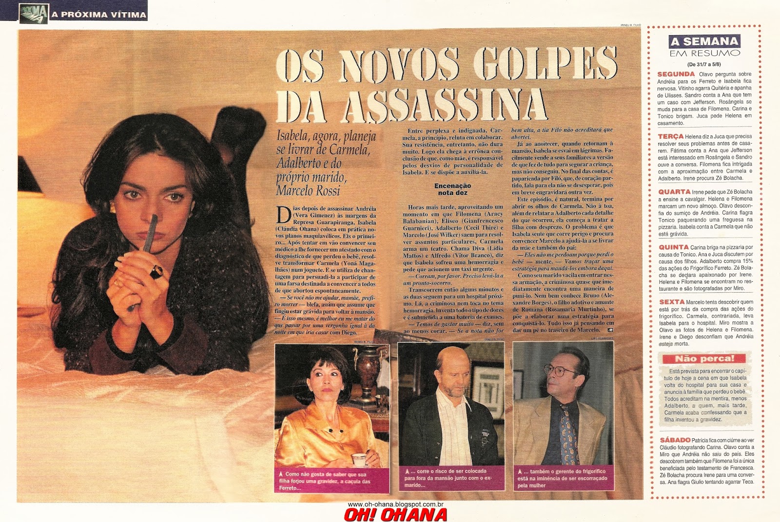 Oh!Ohana: Claudia Ohana na capa da Revista Contigo nº 1037 ...