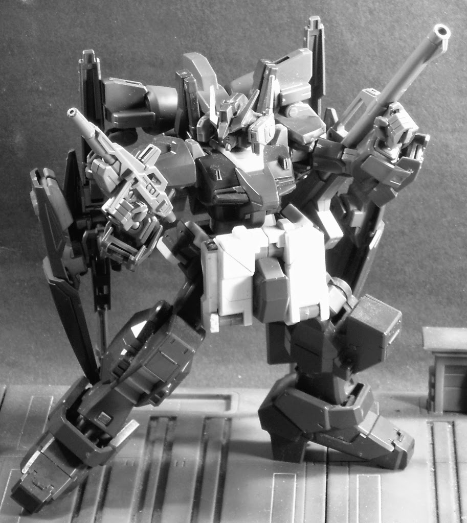 Combined HGBF and HGUC RX-178 Mark II Gundam parts, with HGUC Advance of Zeta Hazel parts kitbashed as well.