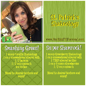Shakeology Super Happy St. Patrick's Day Shamrock Recipe, Greenberry Shakeology Recipe, www.HealthyFitFocused.com 