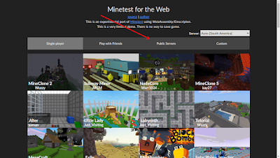 minetest web public server