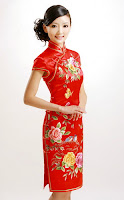 Peony on Qipao, Peony is Chinese National Flower