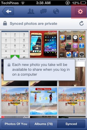 turn off auto sync photos iphone