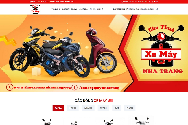 Motorbike Rental Responsive Blogger Template