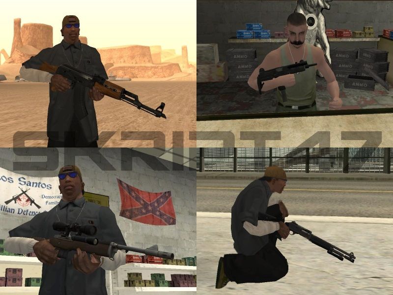 Оружие из Left 4 Dead 2 для GTA SA