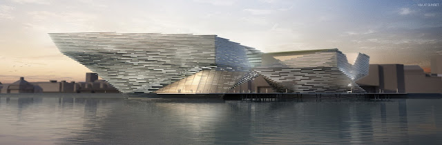  Avance del Museo V&A Dundee de Kengo Kuma