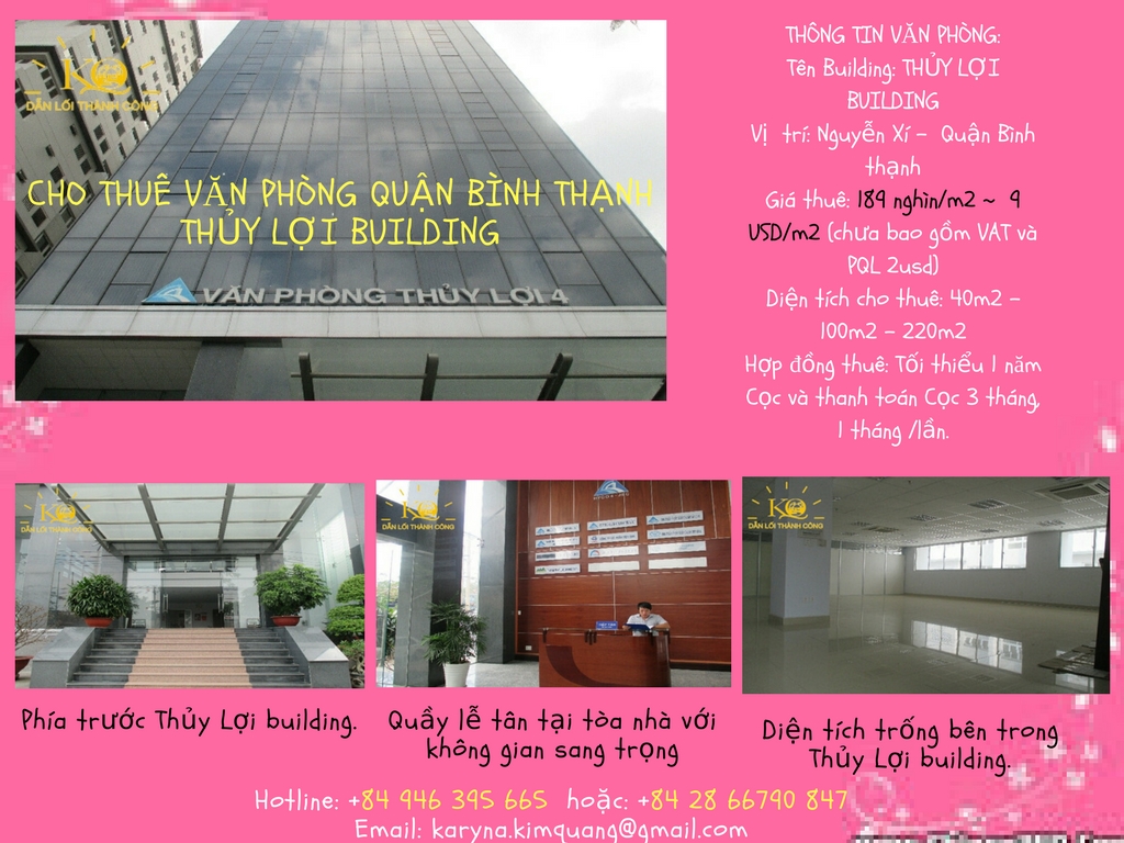 Cho thuê văn phòng quận Bình Thạnh Thủy Lợi building 
