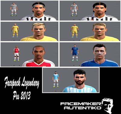 Facepack Legendary Pes 2013 By Autentiko