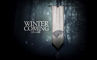 Starks Wold Flag Winter is Coming Game of Thrones Wallpaper
