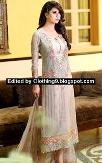 fancy chiffon dresses collection for eid