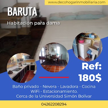 Habitación para dama en Baruta