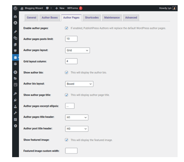 Writer bio, title, highlighted image, excerpt, groupings, creators, date, comments total