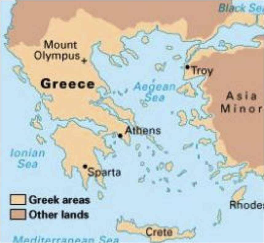 As a review, find Athens and Sparta on the map. Are they close or far ...