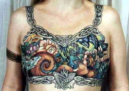 Tattoos On Breast Images. Tattooed Breast.