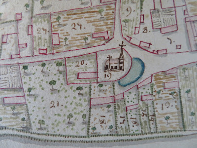 plan corny 27 archives départementales de l'Eure 1758