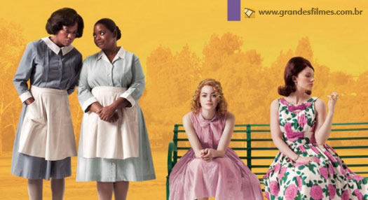 Viola Davis, Octavia Spencer e Emma Stone em Histórias Cruzadas