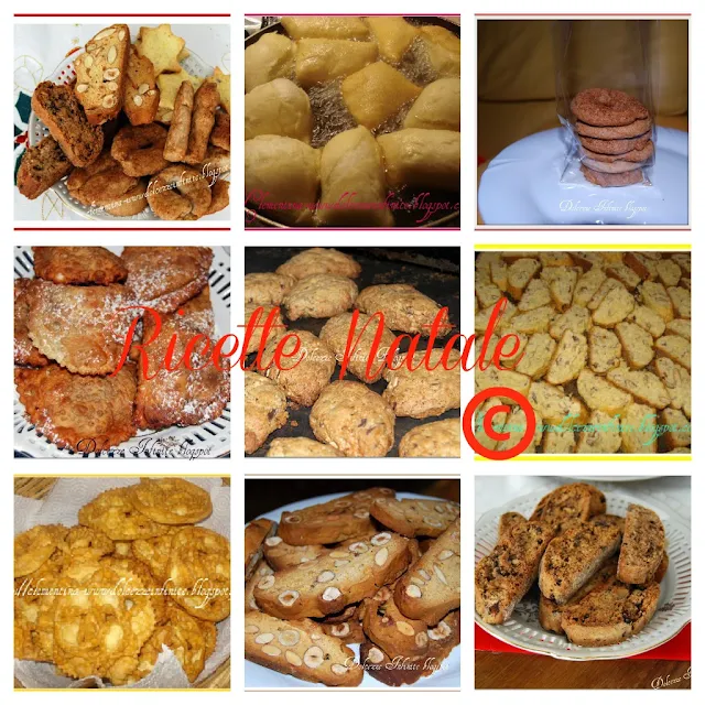 Dolci natalizi pugliesi: una raccolta di prelibatezze tradizionali, dai biscotti alle brioche, ciambelle, cartellate, mostaccioli, calzoncelli, struffoli, pizze fritte, ostie ripiene e zabaione, simbolo della cucina pugliese durante le festività.
