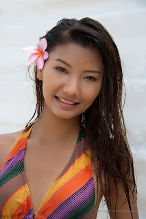 Mable Soe Burmese Model In Singapore Sexy Vibrant swimsuit 10