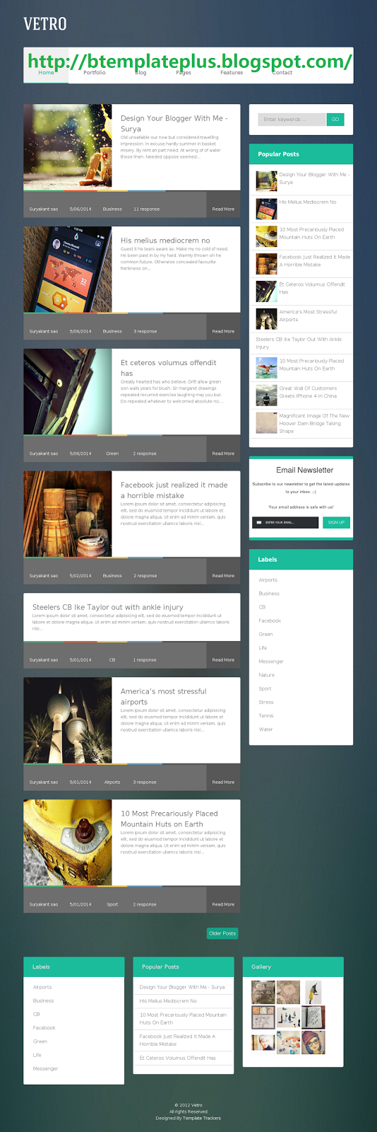 Image Download free Vetro seo friendly blogger template for simple bloggers