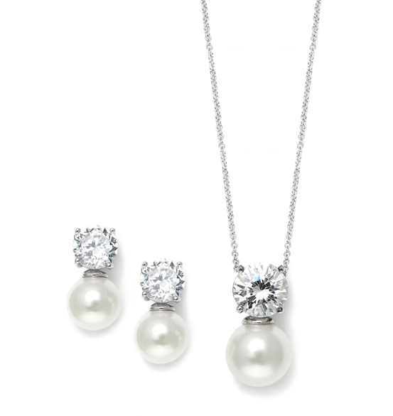 http://allstyleweddings.com/Bride-Essentials/Jewelry/Sets/Cubic-Zirconia-with-Pearl-Solitaire-Bridal-or-Bridesmaid-Necklace-Earrings-Set