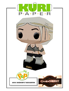 Kuri Paper - Pop Mini Funko Daenerys Targaryen Games of Thrones Papercraft