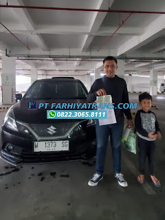 Kirim mobil Suzuki Baleno dari Surabaya tujuan ke Banjarbaru dengan kapal roro dan driving estimasi pengiriman 2 hari.