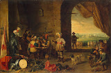 Guardroom by David Teniers II - Genre Paintings from Hermitage Museum