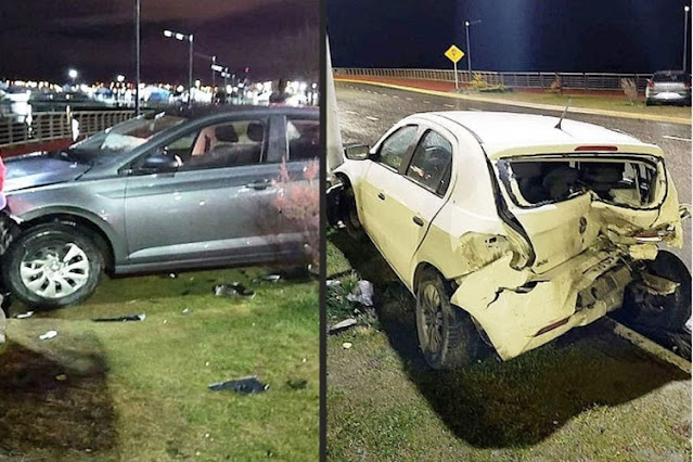 Choque a un vehículo estacionado en Ushuaia, un lesionado