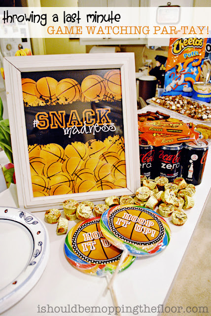 Throwing a last minute party is a cinch! Time for #SnackMadness!