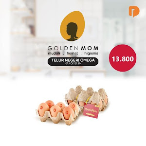 Golden Mom Telur Ayam Negeri Omega Isi 6 Butir