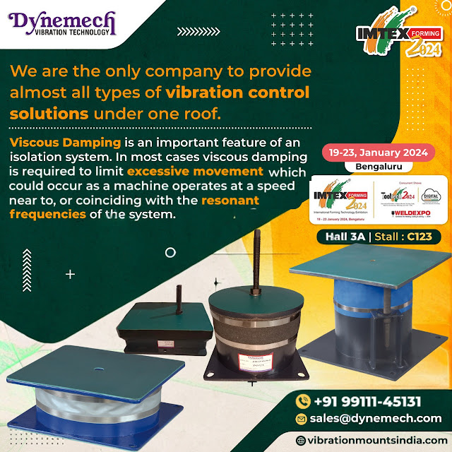 Dynemech's Viscous Damped Spring Isolators in action, providing top-notch vibration control solutions for industries globally.