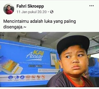 Kata Cinta Galau Mencintaimu adalah luka