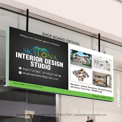 Flex Board, display board, shop sign board, signage board design, graphic design thrissur, vibrantdezigns