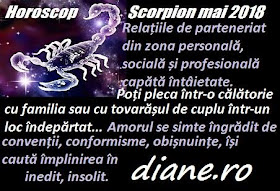 Horoscop mai 2018 Scorpion 